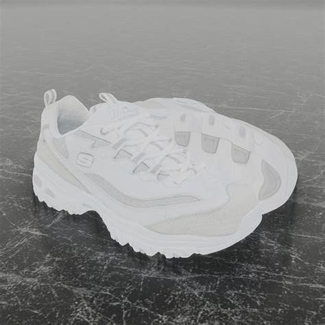 3D model SKETCHERS 3D SHOES - WHITE VR / AR / low-poly | CGTrader