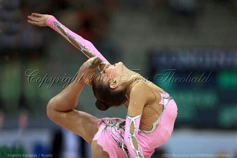 Evgenia Kanaeva Russia 2008 Ribbon Rhythmic Gymnastics Купальник