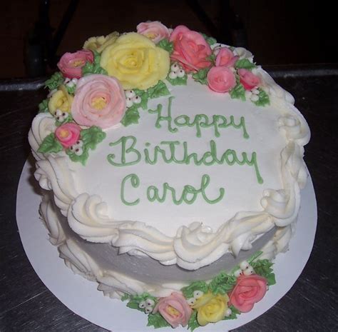 A Birthday Cake For Carol Cake Designs Birthday Cake Decorating