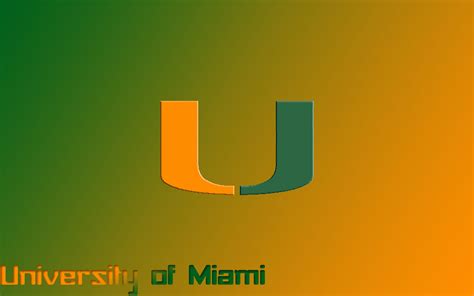 University Of Miami Logo Wallpaper Wallpapersafari