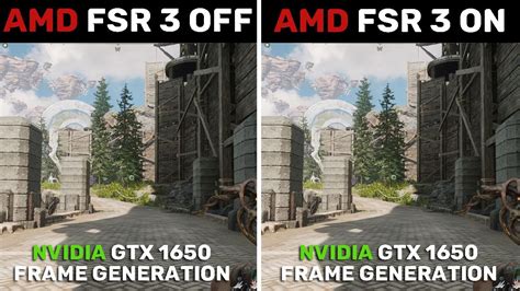 GTX 1650 AMD FSR 3 Frame Generation OFF Vs ON Yes It Works YouTube