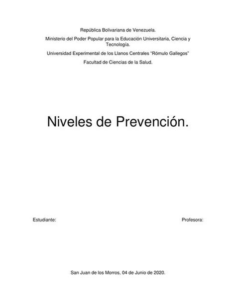 Niveles de Prevención Sebas Rodriguez uDocz