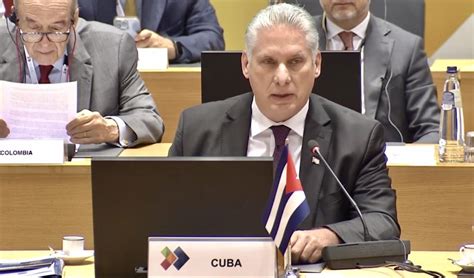 Díaz Canel pide a la UE relaciones más justas con el Caribe en una