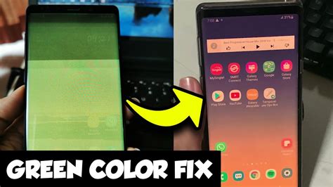 How To Fix Samsung Note 9 Green Screen Problem Youtube