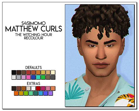 Witching Hour Recolour Matthew Curls By S4simomo The Mesh Is Not