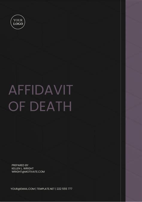Free New York Affidavit Of Death Template To Edit Online