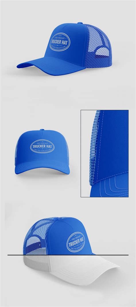 Free Trucker Hat Mockup | Mockuptree