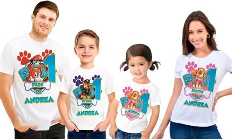 Kit Playeras Paw Patrol Cumplea Os Personalizadas V Env O Gratis