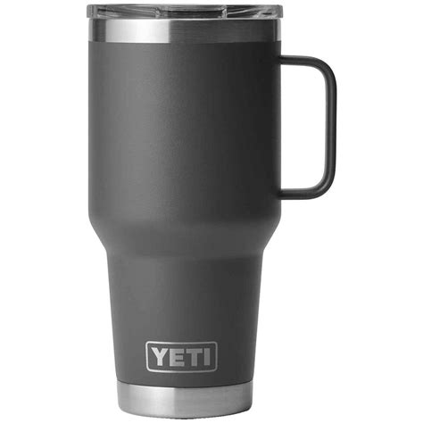 Yeti Rambler 30oz Travel Mug With Stronghold Lid Charcoal Sportsmans Warehouse