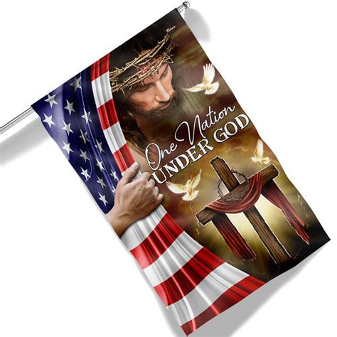 One Nation Under God Jesus Christian American Flag TPT1311F Flagwix