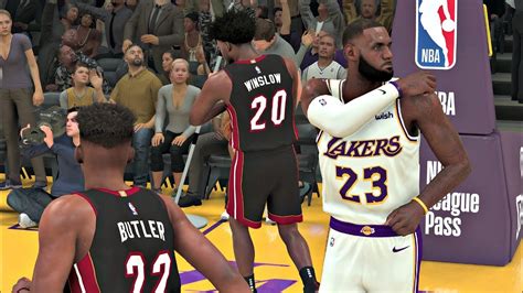 Nba 2k20 Gameplay Los Angeles Lakers Vs Miami Heat 12 Minute