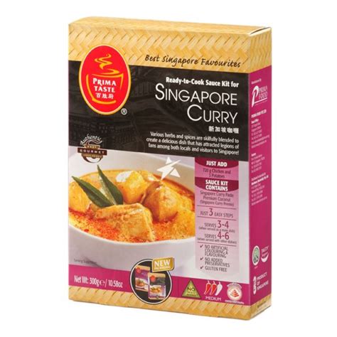 Prima Taste Ready To Cook Sauce Kit For Singapore Curry 225g Starry Mart