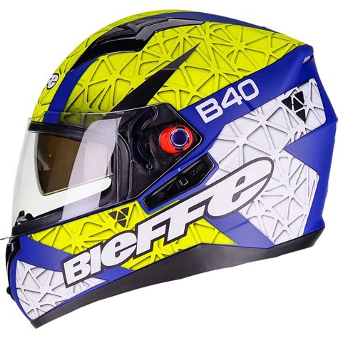 Capacete Moto Feminino Masculino Bieffe B 40 Trixx Viseira Solar