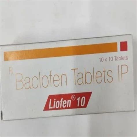 Baclofen Liofen Tablet Ip Mg Non Prescription At Rs Stripe In