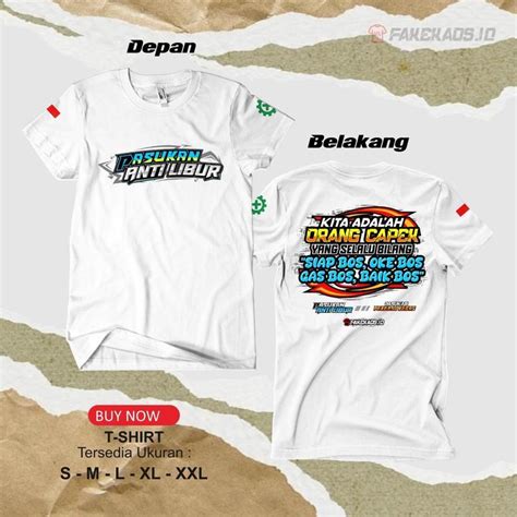 Jual Kaos Pasukan Anti Libur Vol T Shirt Baju Distro Kita Adalah