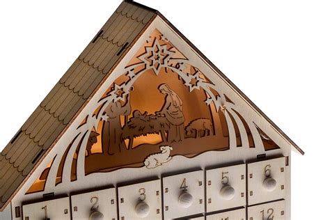 Nativity Scene Advent Calendar By Clever Creations Wooden 24 Day