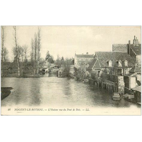 Carte Postale Ancienne 28 NOGENT LE ROTROU L Huisne Vue Du Pont De