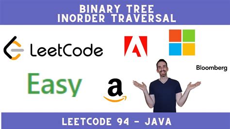 Binary Tree Inorder Traversal Java Leetcode Solution 94 Youtube