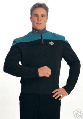 RIJOCR : Star Trek DS9 Uniform Shirt - Teal - Medium Dr. Bashir