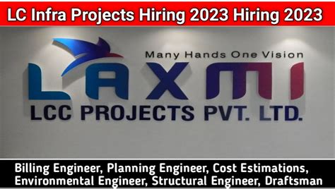 Lc Infra Projects Hiring Civil Engineer Jobs Construction Jobs