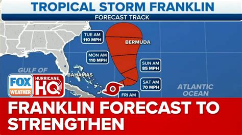 Tropical Storm Franklin Forecast To Strengthen Into Hurricane As It