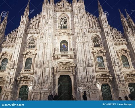 Milan, Italy-March 19, 2019 : Duomo in Milan in the Nights Editorial Photography - Image of ...