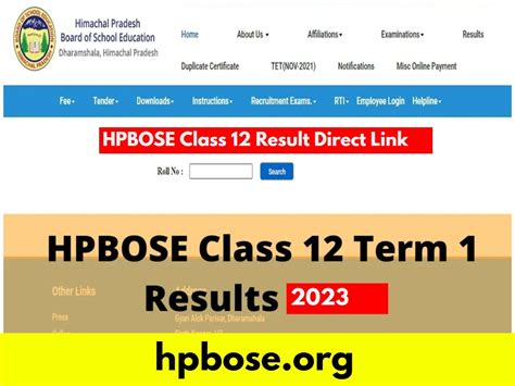 HPBOSE Board Result 2023 Himachal Pradesh Class 12th Board Result Out