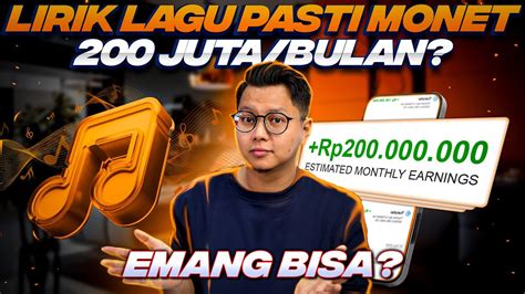 Kok Bisa Ya Bikin Video Lirik Lagu Lolos Monetisasi Penghasilan