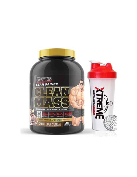 Clean Mass Lean Gainer By Maxs Free Shipping