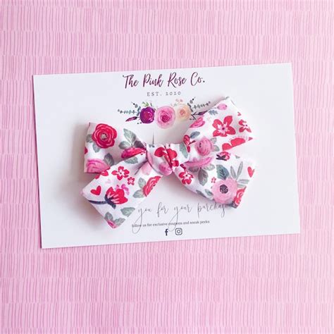 Valentine Hair Bows Etsy