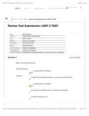 Review Test Submission UNIT 2 TEST 2019SP PHIL 1301 Pdf Review