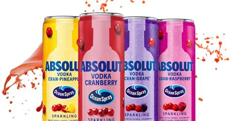 Absolut And Ocean Spray Launch A New Line Of Canned Cocktails