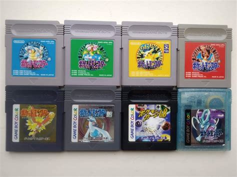 Nintendo Gameboy Classic + Gameboy Color Pokemon games JPN - Catawiki