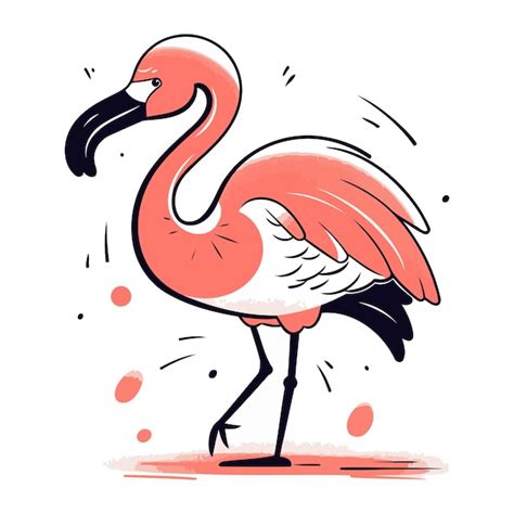 Ilustra O Vetorial De Flamingos Estilo Doodle Desenhado M O Vetor