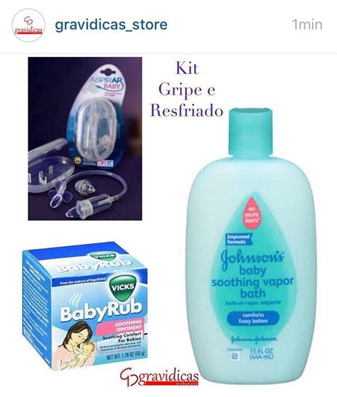 Kit Resfriado Soothing Ointment Baby Vicks Shampoo Bottle