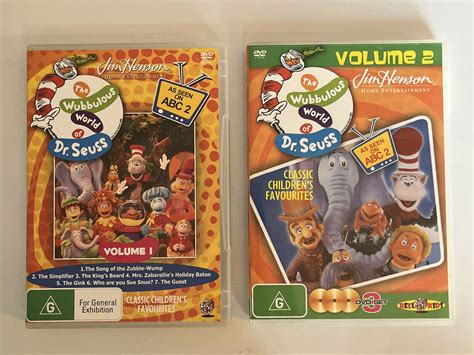 The Wubbulous World Of Dr Seuss Vol 1 And 2 Dvd 4 Disc Set Jim Henson