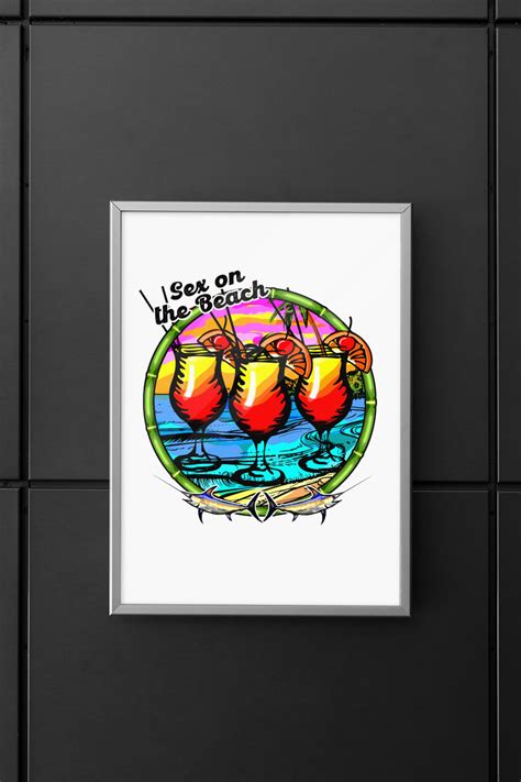 Sex On The Beach Png Sex On The Beach Drink Island Png Sublimation Designs Tropical Wall Art