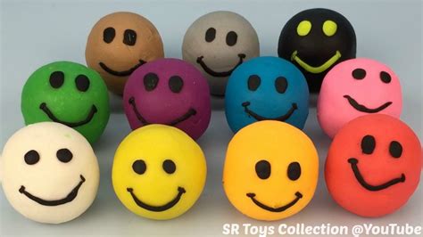 Play And Learn Colours With Play Dough Smiley Face Zoo Animal Molds Fun