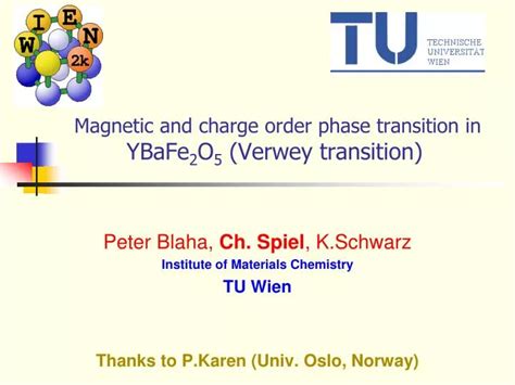 Ppt Magnetic And Charge Order Phase Transition In Ybafe 2 O 5 Verwey Transition Powerpoint