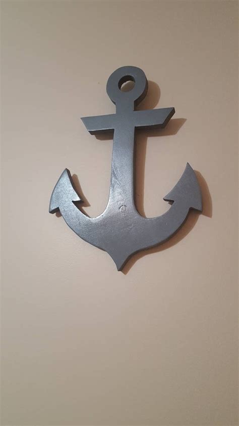 Anchor Anchor Decor Anchor Wall Hanging Wooden Nautical | Etsy