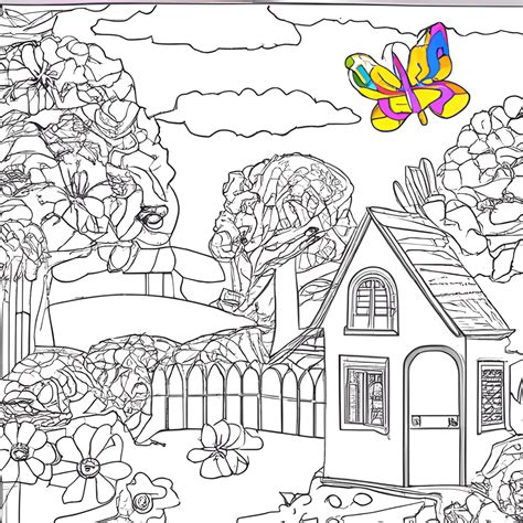 Creative Haven Spring Coloring Book Scenes Creative Fabrica