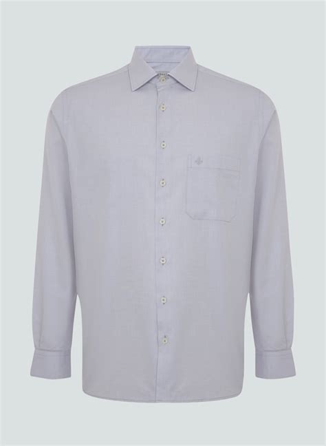 Camisa Comfort Maquinetada Dudalina Masculina Dudalina