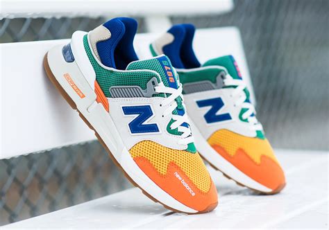 New Balance 997s Multi Color White Green Orange