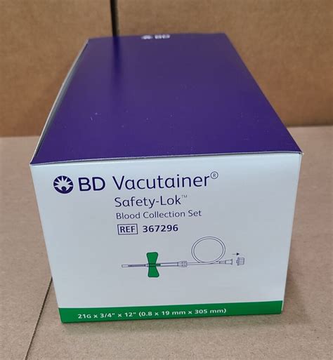 New Bd Brand New Box Of Vacutainer Safety Lok Blood Collection Set