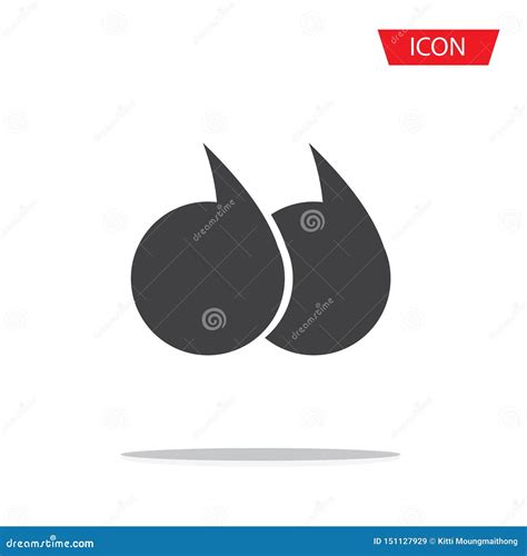 Quotes Icon Vector Quotation Mark Icon Isolated On Background Stock