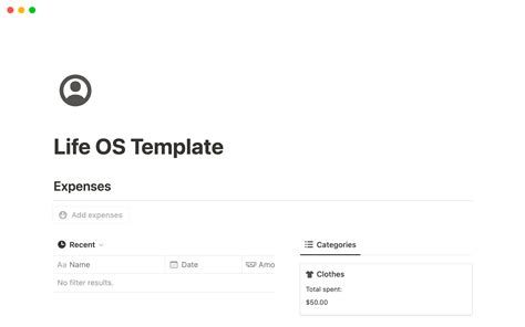 Life Os Notion Template