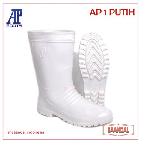 Jual Sepatu Boots Putih Pendek Ap Apd Safety Sepatu Proyek Shopee