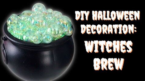 Easy DIY Halloween Decor Witches Brew Decoration Craft Bubbling