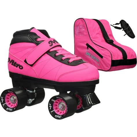 Epic Youth Nitro Turbo Pink Speed Roller Skates Package