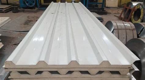 Iron Color Coated Polyurethane Sandwich Panel For Floors Roofs 8 4